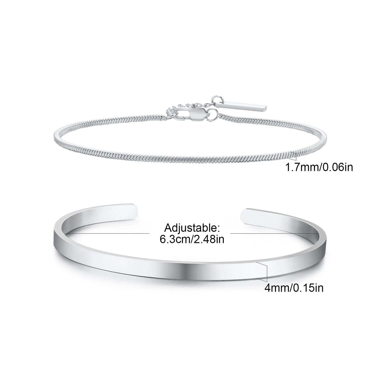 Stacked Open Cuff Bangle Jewelry