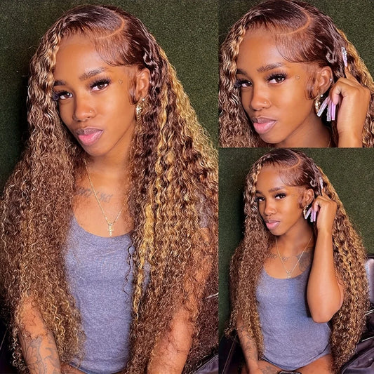 13x6  Curly Lace Front Human Hair Wig