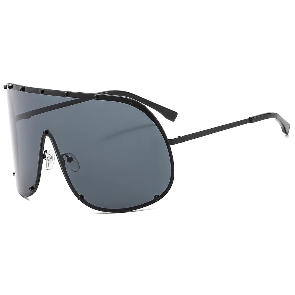 Celebrity Style High-End Brown Anti-Uv Sunglasses