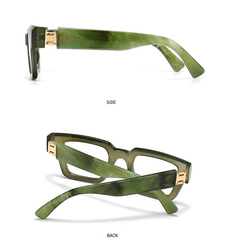 Square Candy Color Clear Gradient Eyewear