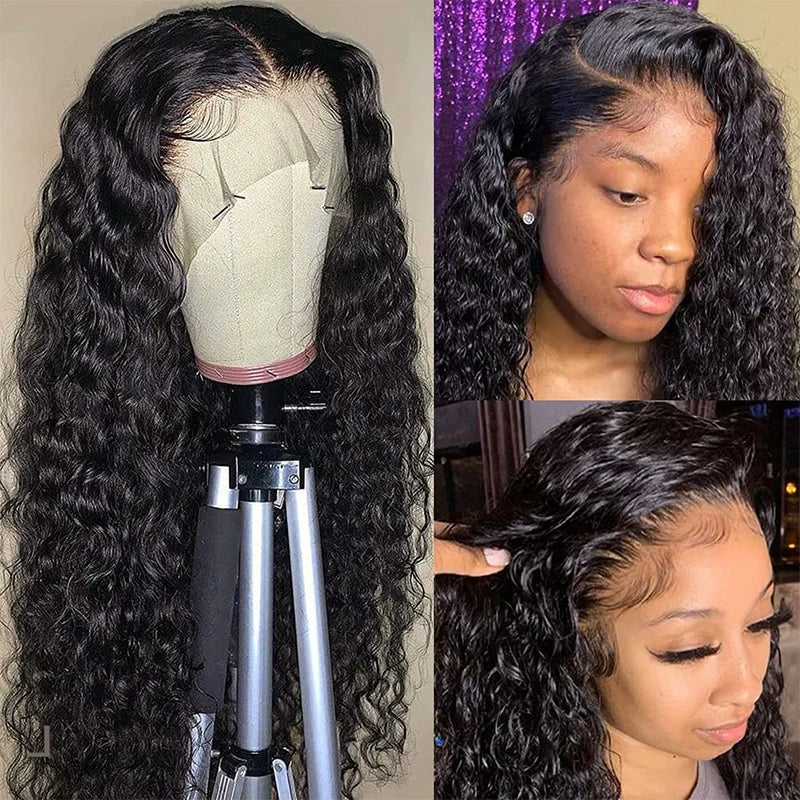 Water Wave  13x4 13x6 Lace Front Wigs Human Hair | Malaysia  Curly Wave