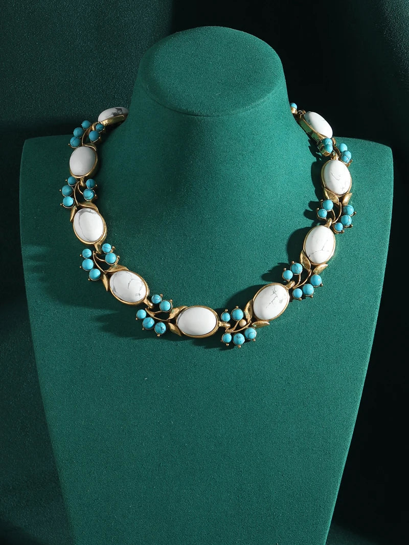 Natural Stone Turquoise Necklaces