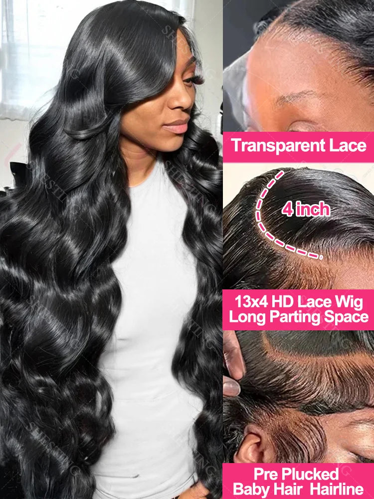 13x4 Body Wave Lace Front| 200% Water Wave Pre Plucked | 5x5 Closure Glueless