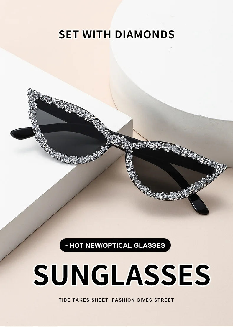 Diamond Cat Eye Trendy Sunglasses