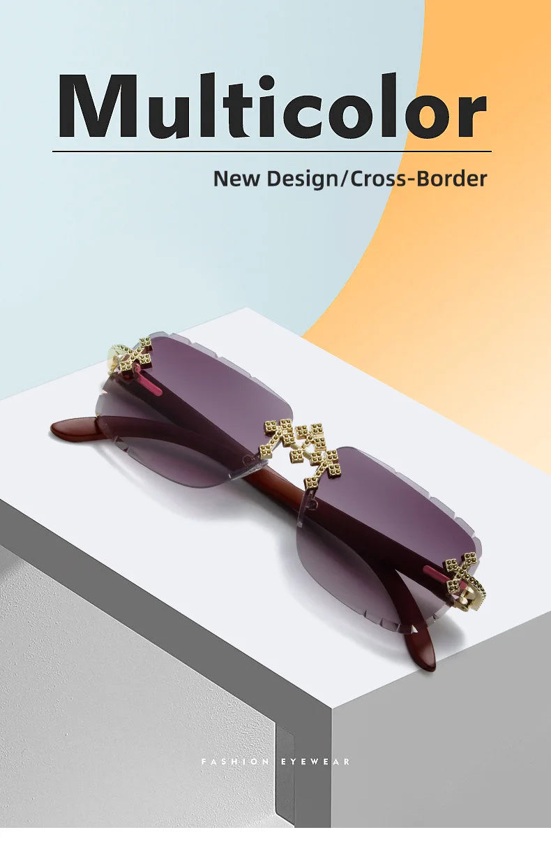 Rimless Square Luxury Shades UV400