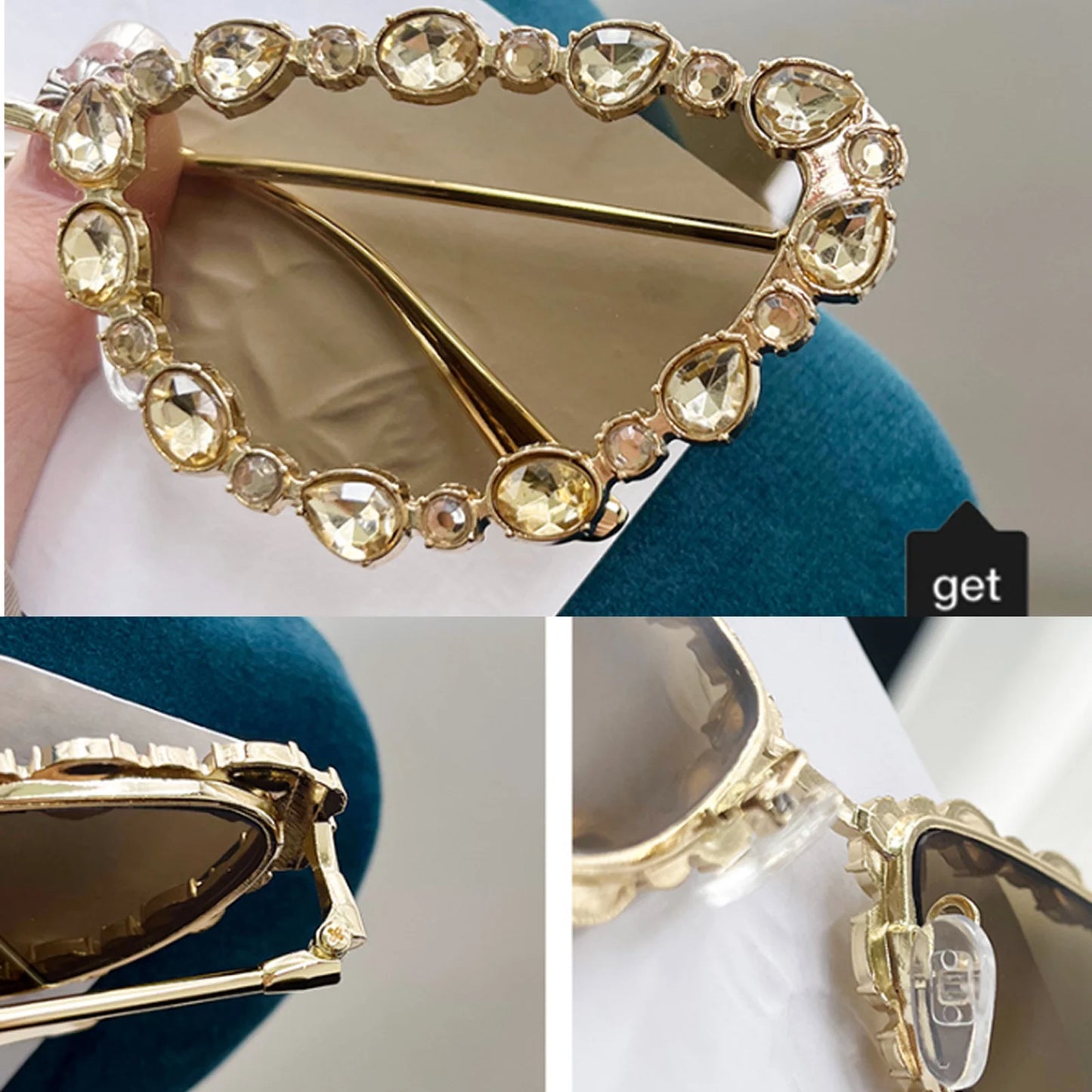 Luxury Cat-eye Rhinestone Shades