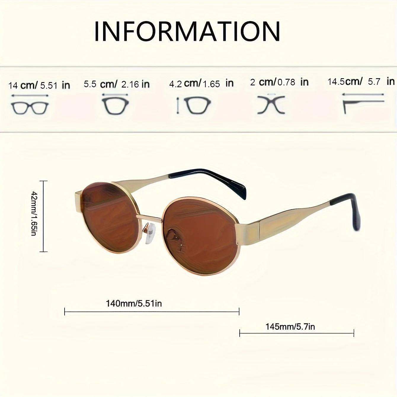Oval Trendy Classic Shades