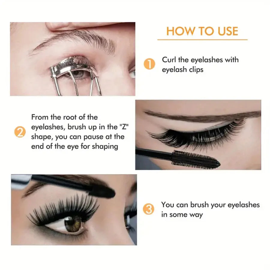 Waterproof 4D Mascara Thick Long Smudge-proof