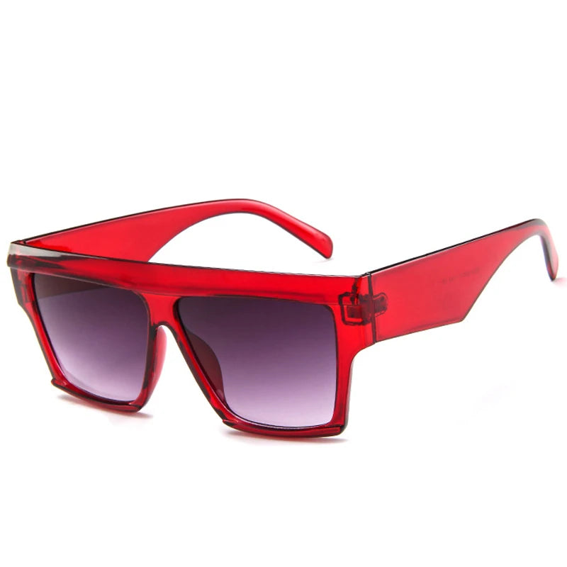 Unisex UV400 Square One-Piece Outdoor Eyeglasses