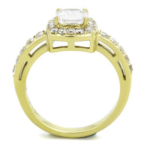 Stainless Steel Cubic Zirconia Rings