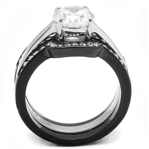 Stainless Steel Cubic Zirconia Ring