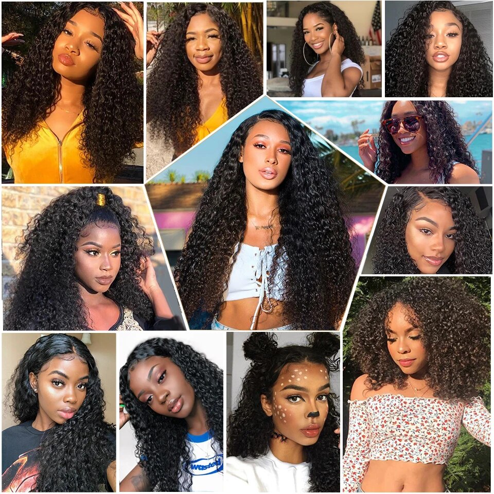 Brazillian Curly Hair With Closure Remy Human Hair
