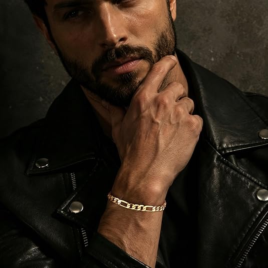 7mm 14K Gold Bracelets, Hypoallergenic