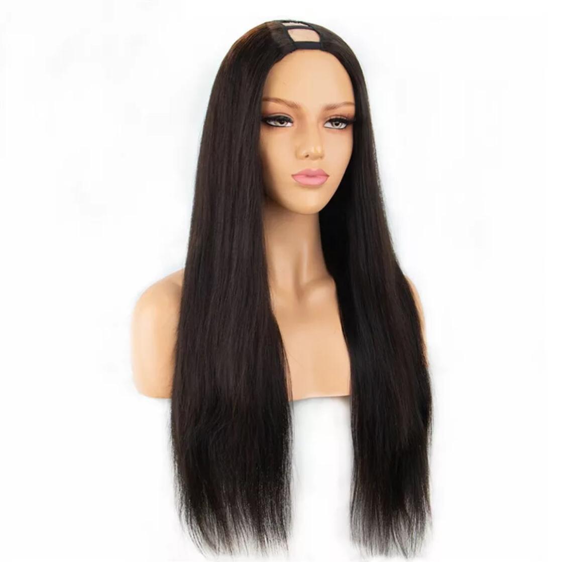 Brazilian U Part Wig Straight Hair Human