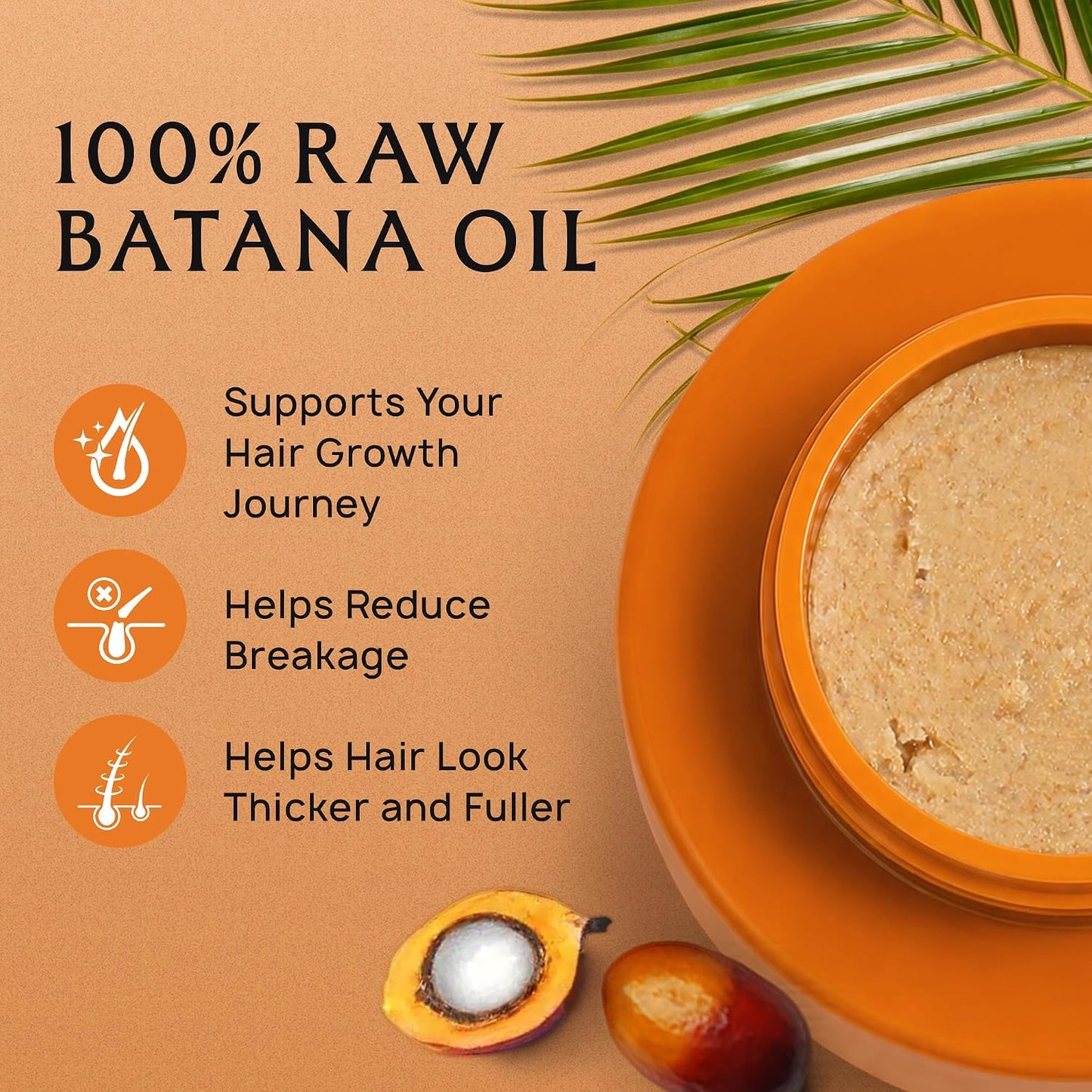 Raw Batana Oil for Hair - 100% Pure Organic