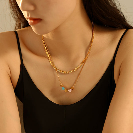 18K Gold-Plated Heart Necklace