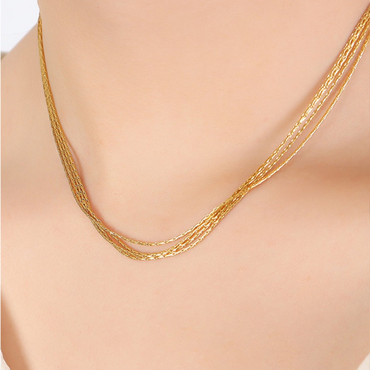 18K Gold-Plated Multi-Layer