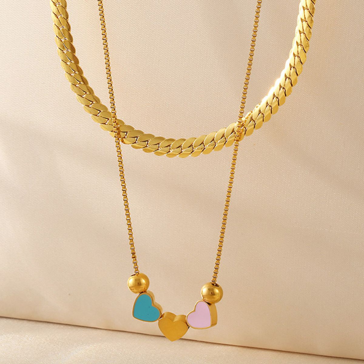 18K Gold-Plated Heart Necklace