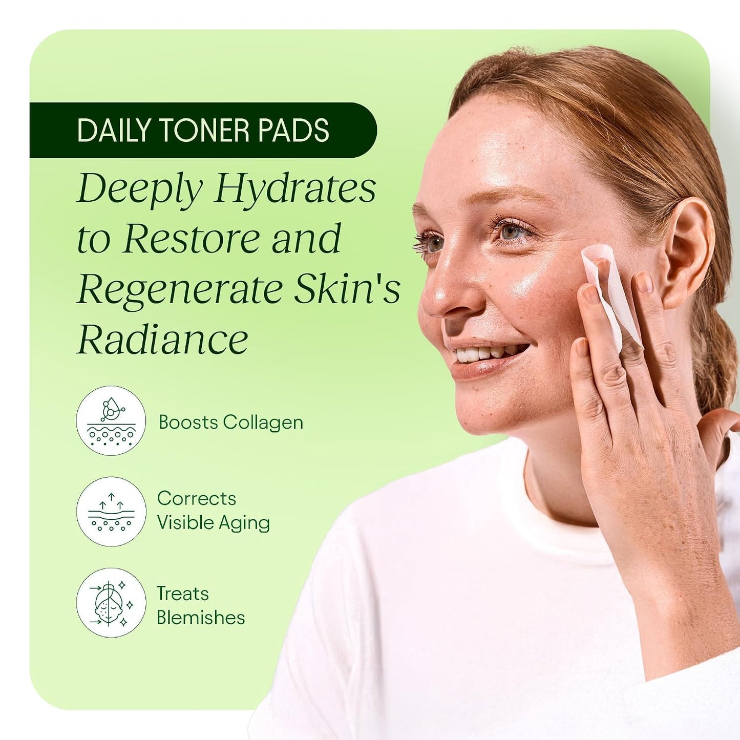 Toner Pads - Korean Skincare for Dark Spots, Wrinkles & Dull Skin