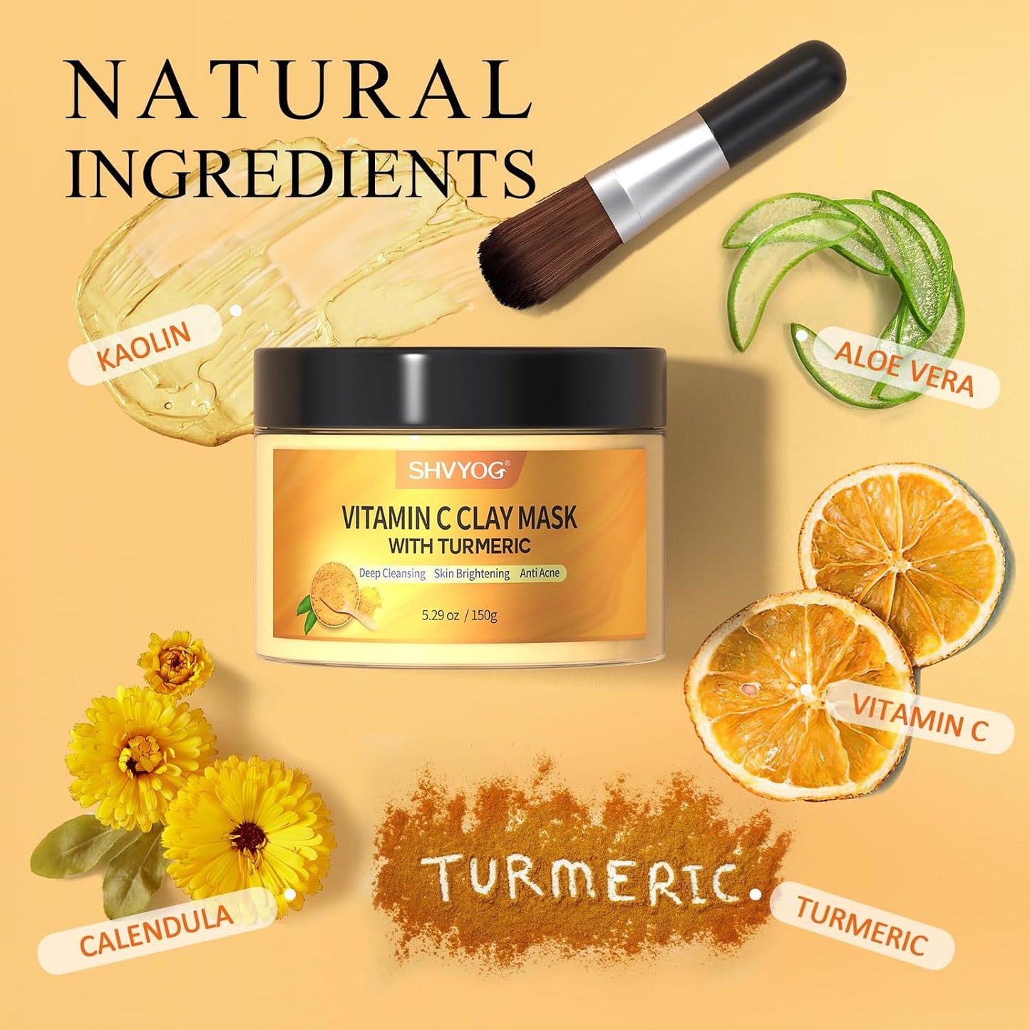 Turmeric Vitamin C Deep Cleansing Facial Mask