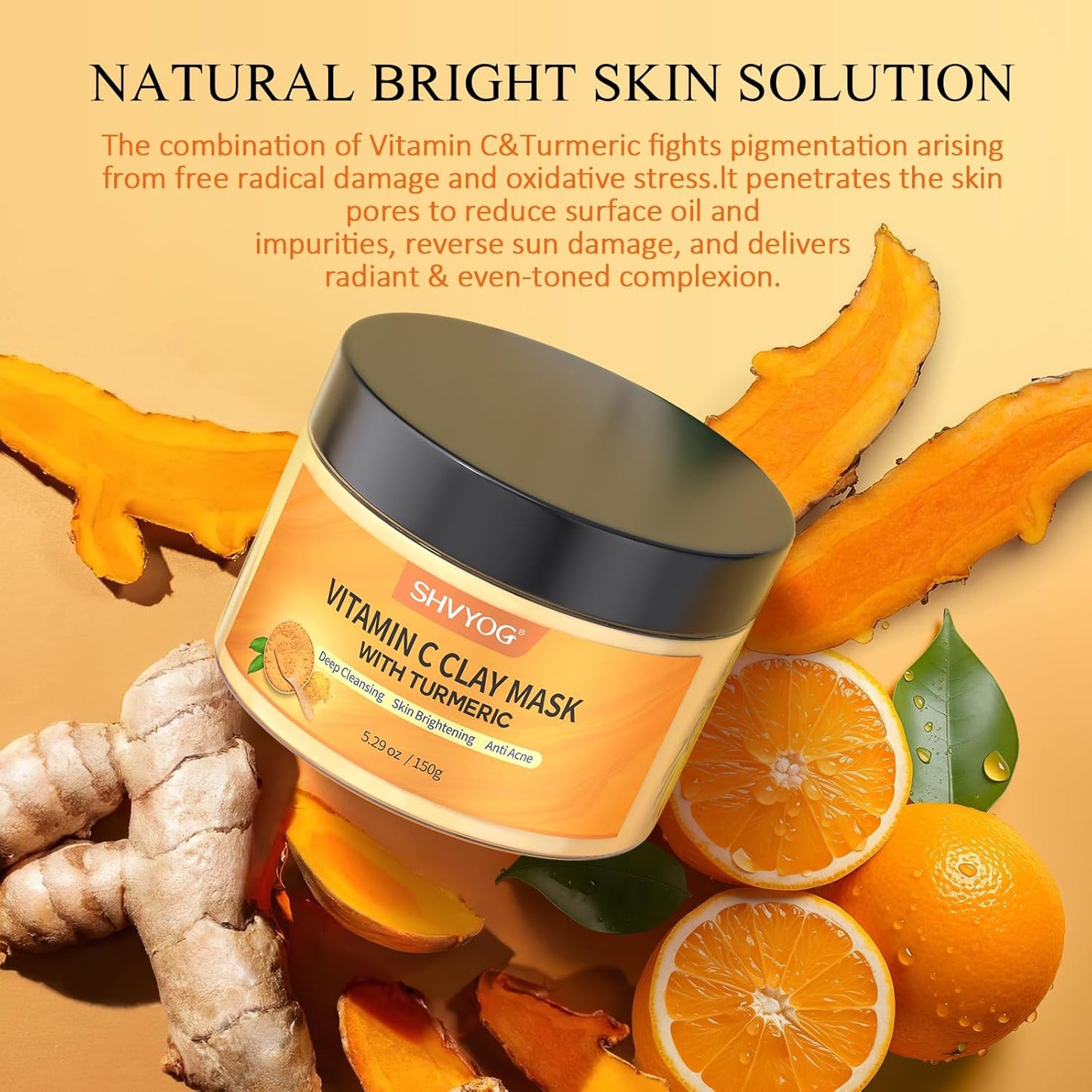 Turmeric Vitamin C Deep Cleansing Facial Mask