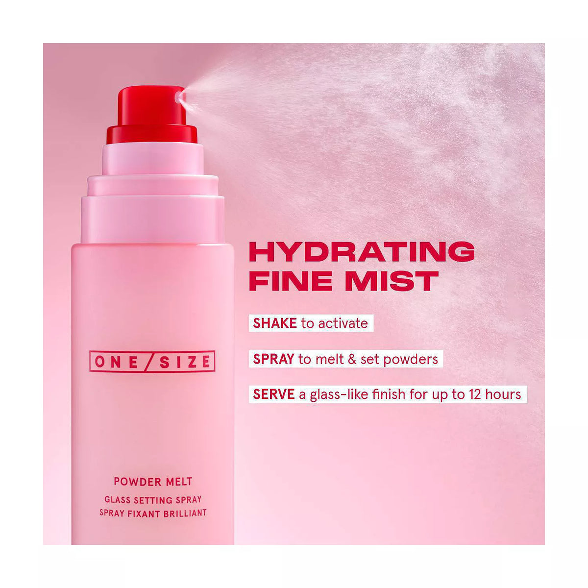 Powder Melt Glass Setting Spray