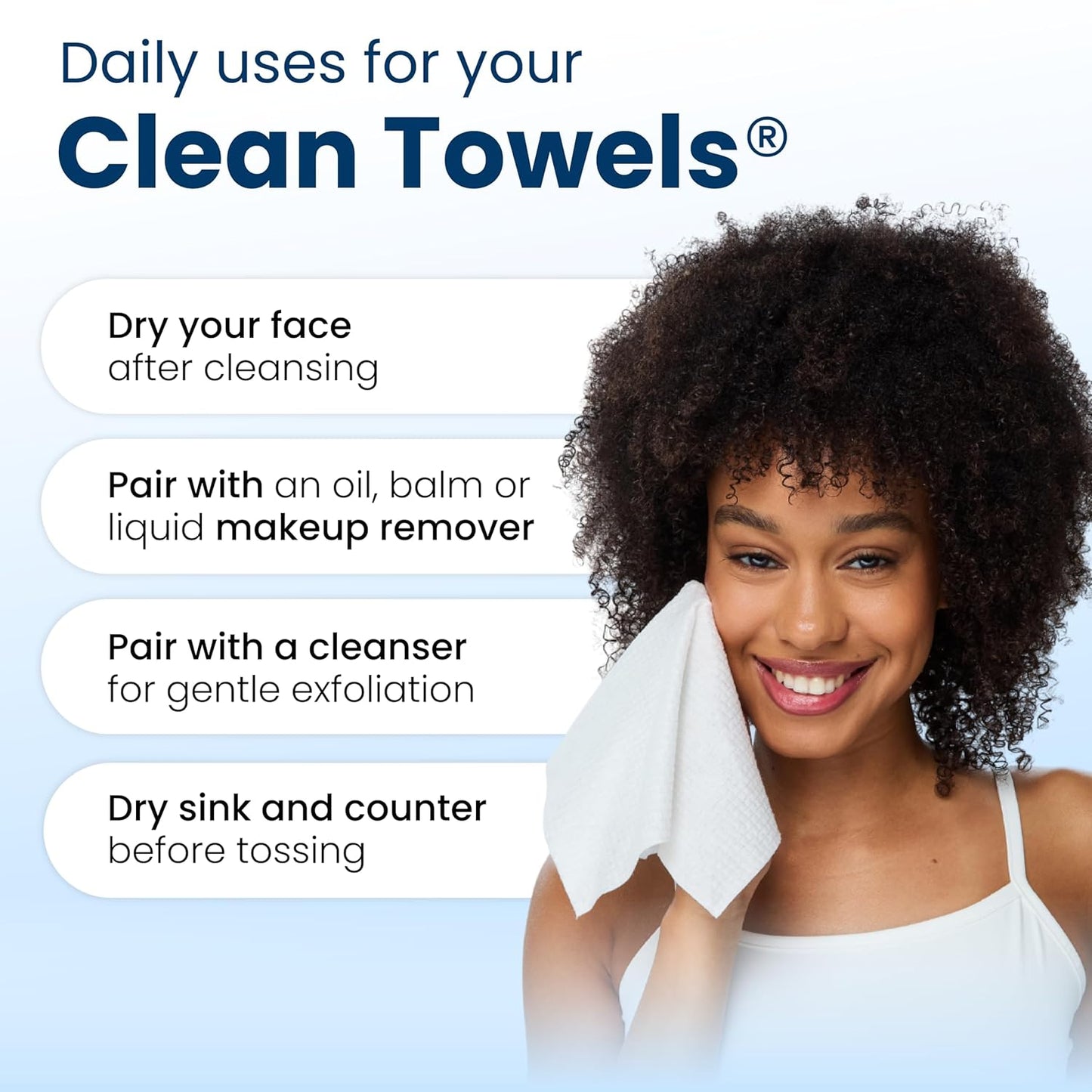 Disposable Face Towelette For Makeup Remover - Ultra Soft