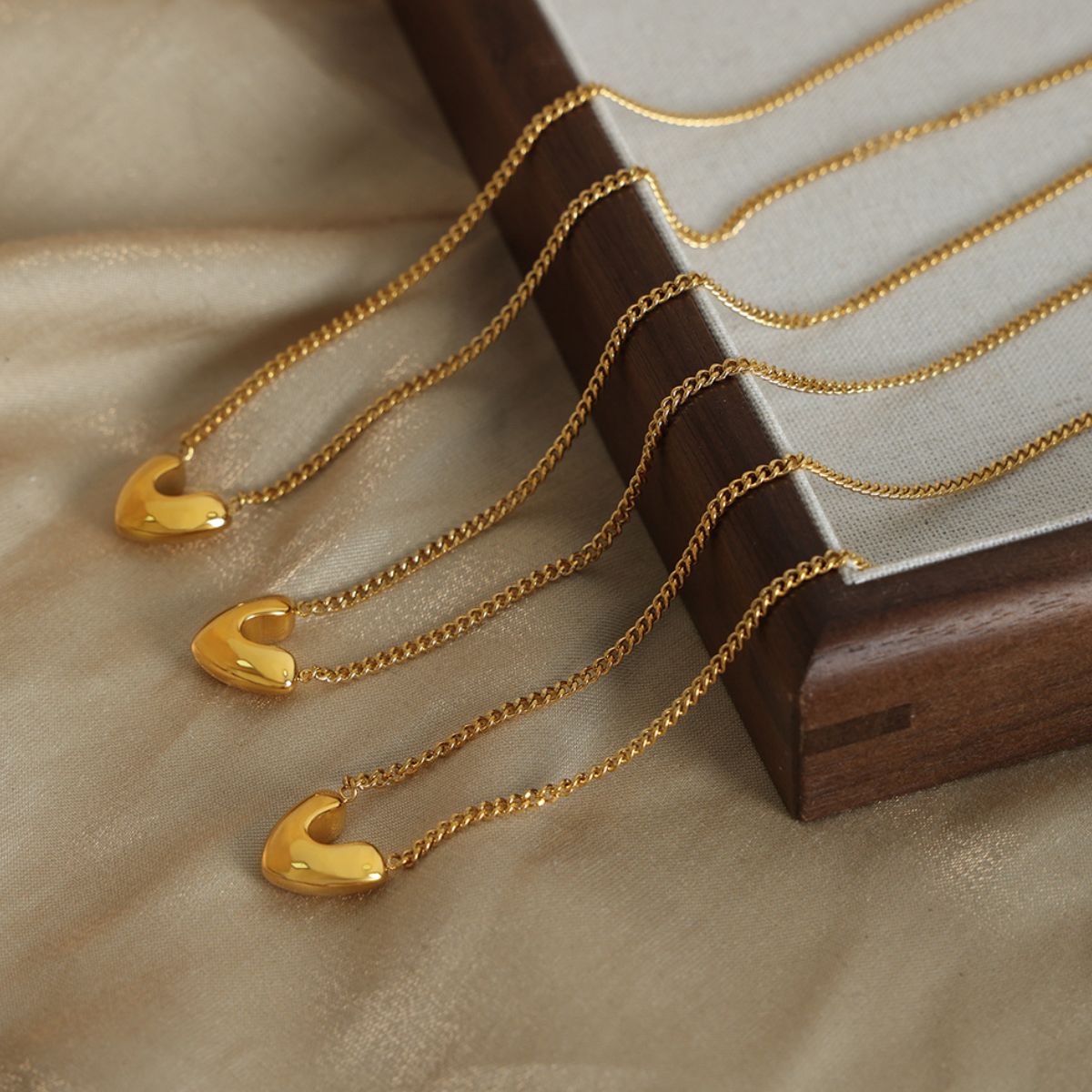 Gold-Plated Heart Pendant