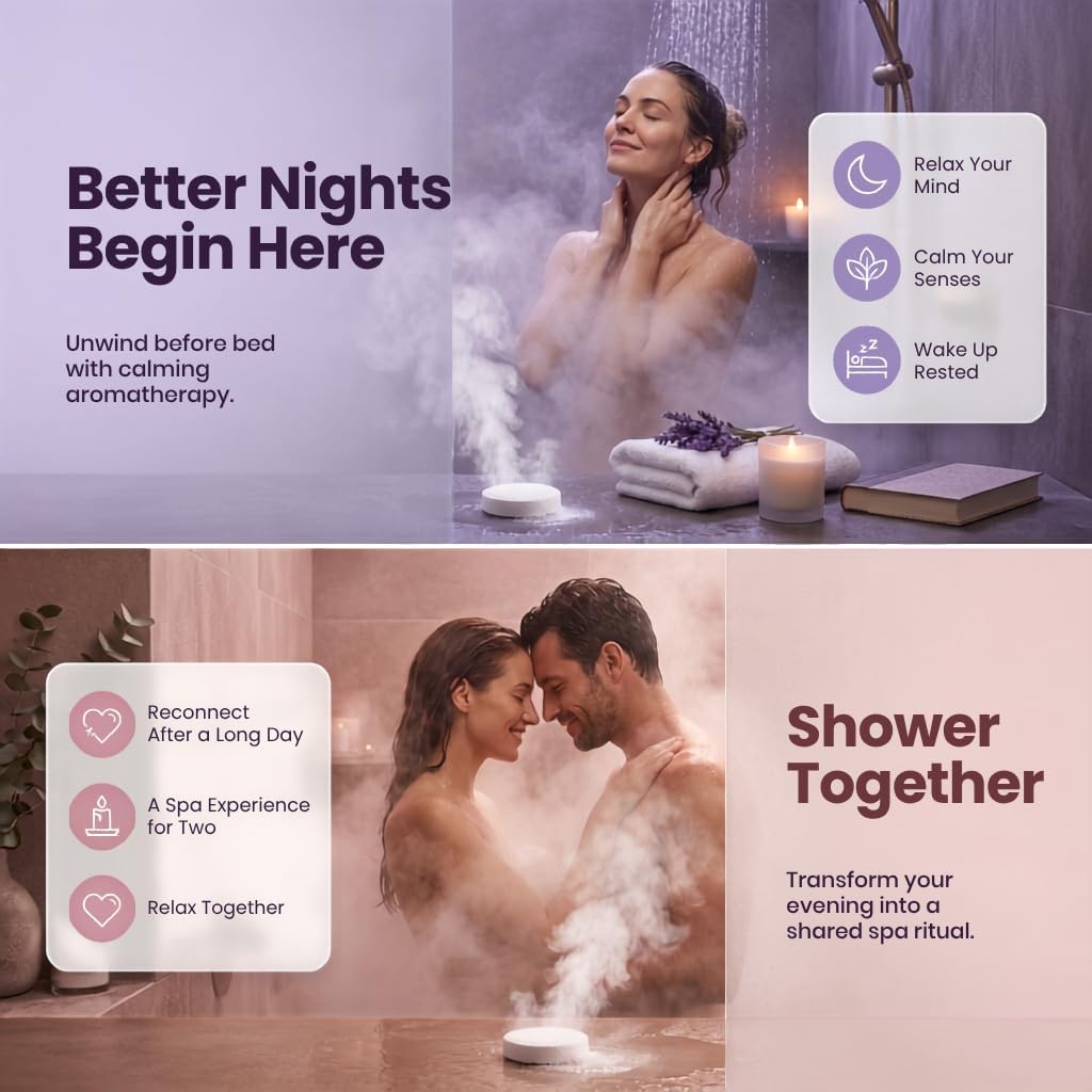 6 Pack Stress Relief & Relaxation, Self Care - Shower Steamers