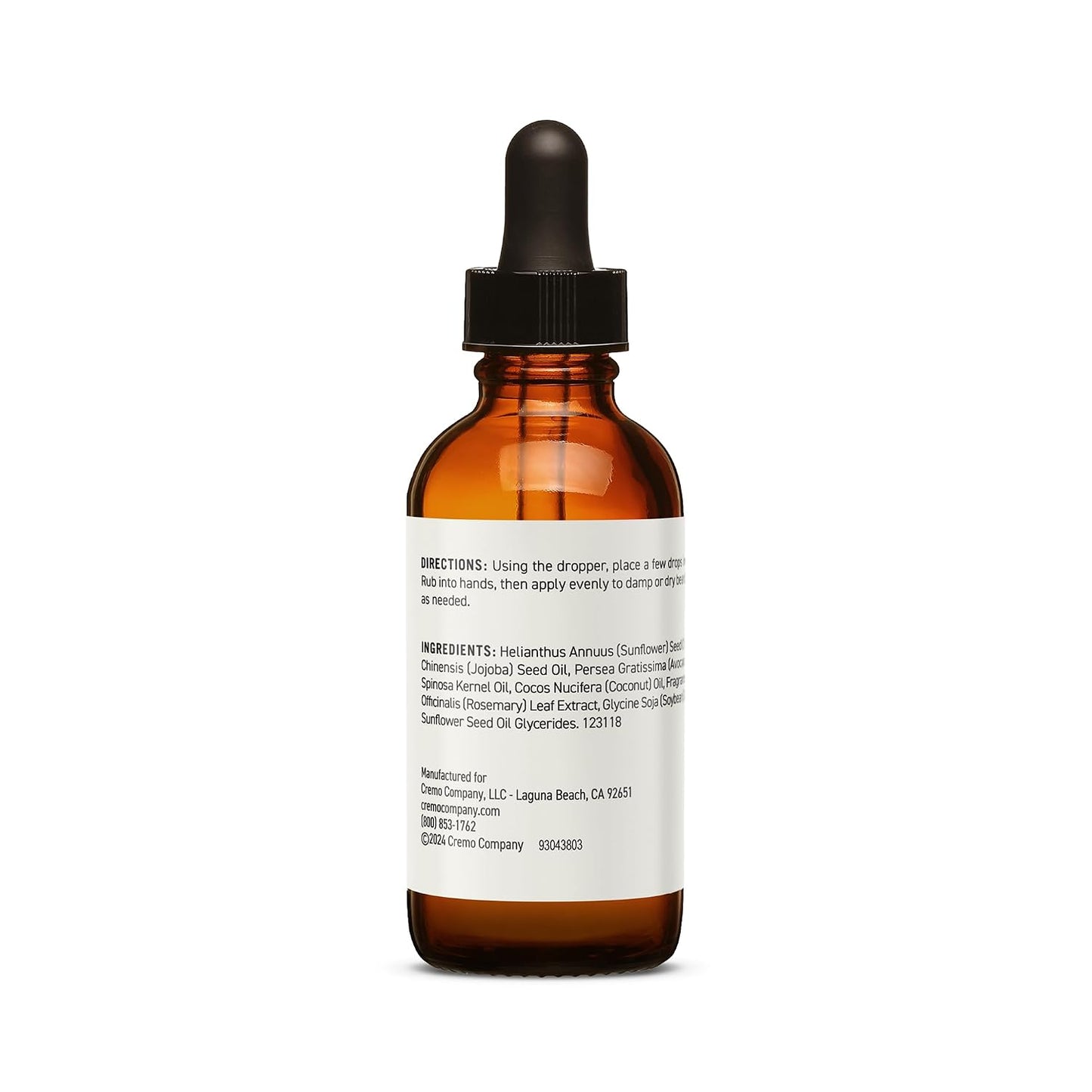 Beard Oil Restores, Natural Moisture and Softens