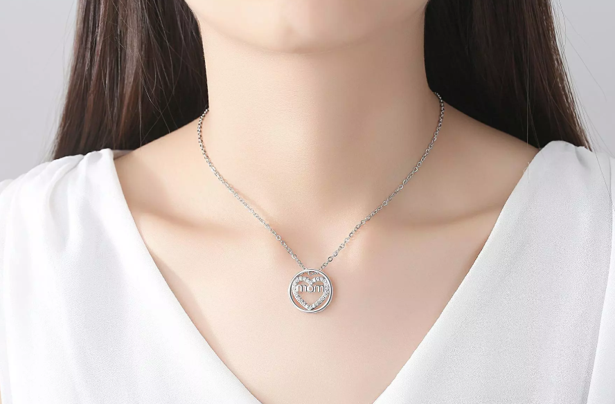 Necklace Heart Circle Of Love
