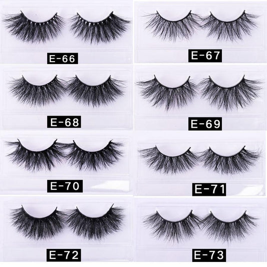 25 MM Lashes Wholesale 30/50/100 Pairs 3D Mink Eye Lashes