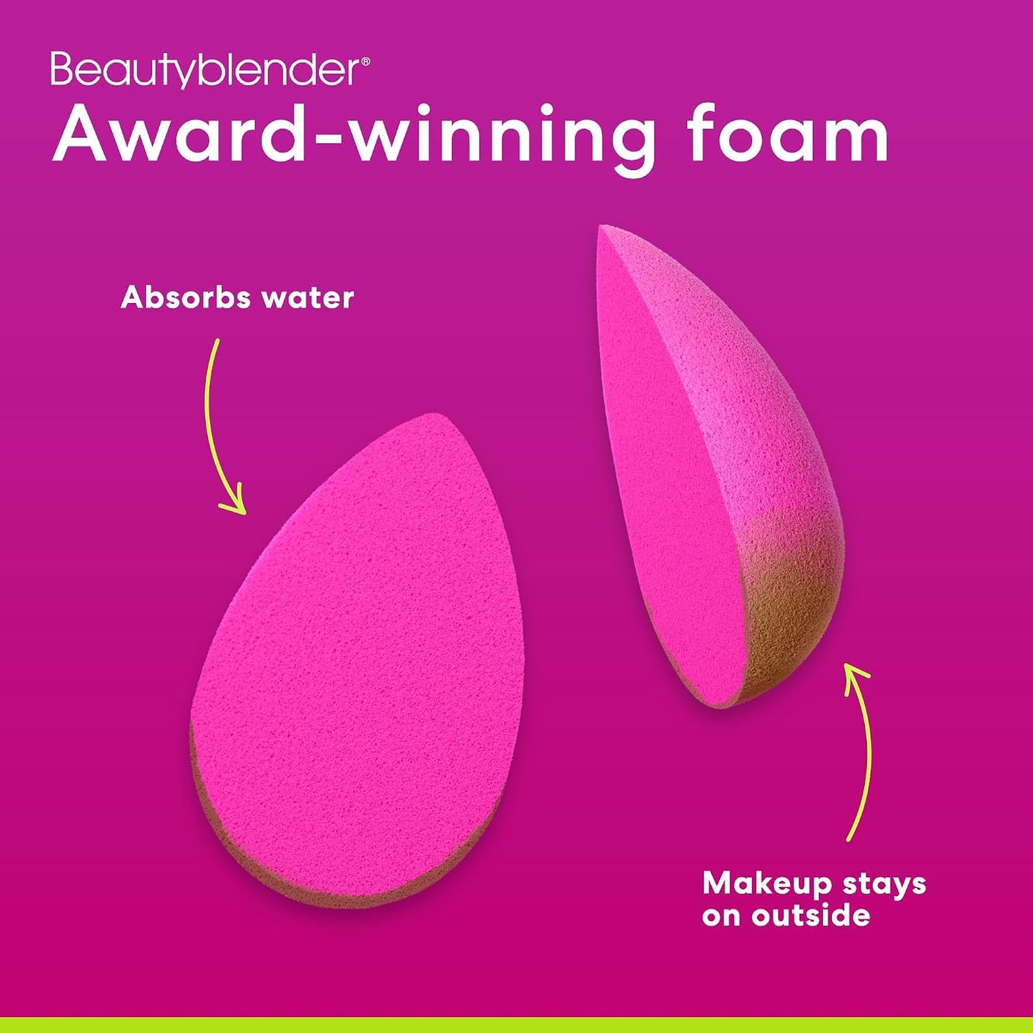 Super Soft Makeup Blending Sponge for Foundation, Powder & Cream - Reusable